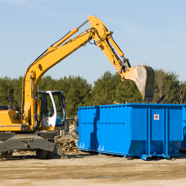 are there any restrictions on where a residential dumpster can be placed in Bryan TX